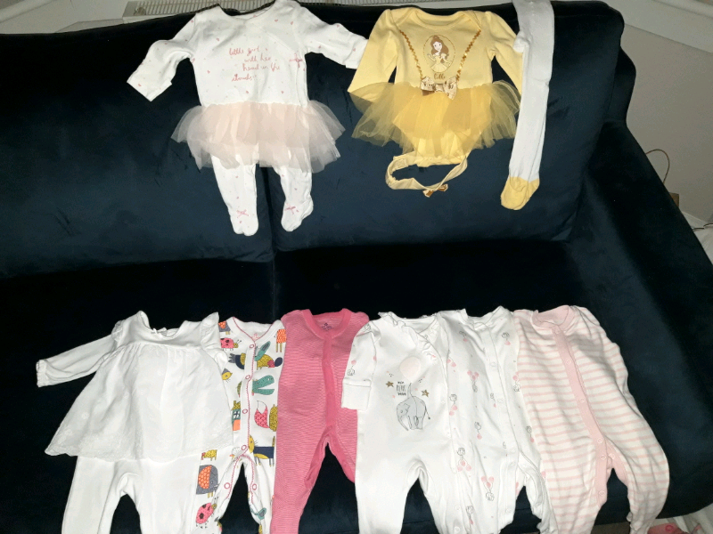 asda baby girl rompers